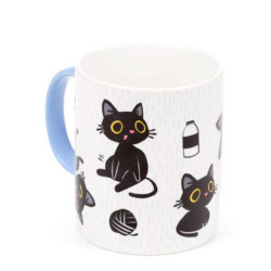 Taza de Porcelana Gato Negro Lucky