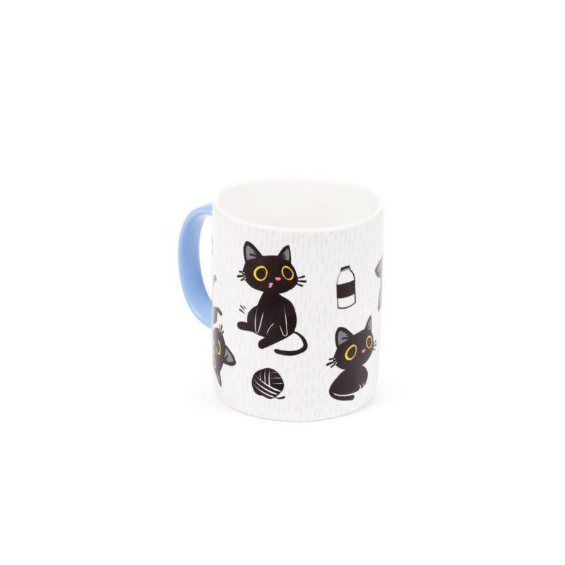 Taza de Porcelana Gato Negro Lucky