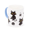Taza de Porcelana Gato Negro Lucky
