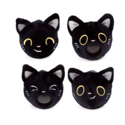 Juguete Estrujable Queasy Squeezies Gato Negro