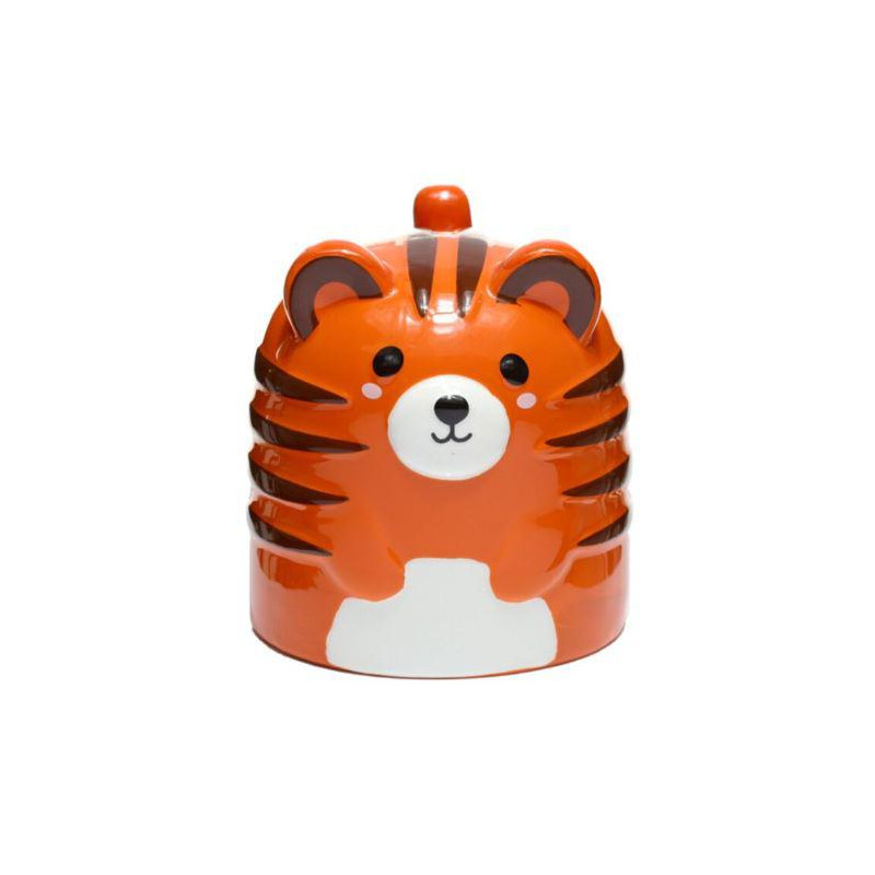 Tazón de Cerámica 3D con Forma Tigre
