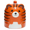 Tazón de Cerámica 3D con Forma Tigre