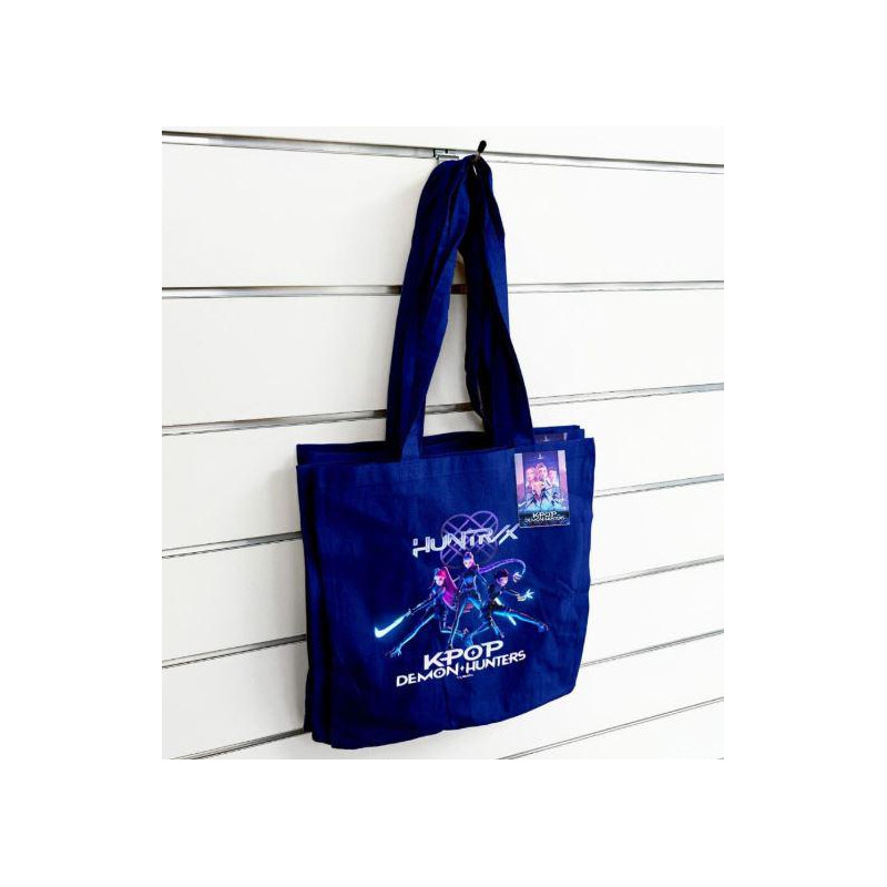Bolsa shopping Huntrix KPop Demon Hunters Azul