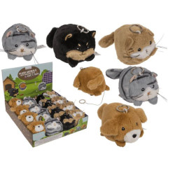 Animales de peluche con cola que se mueve