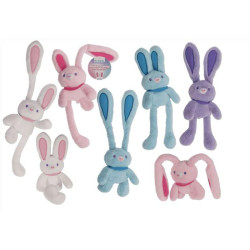Conejo de peluche con orejas desplegables