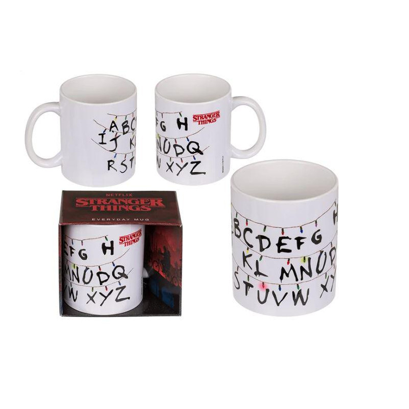 Taza abecedario Stranger Things