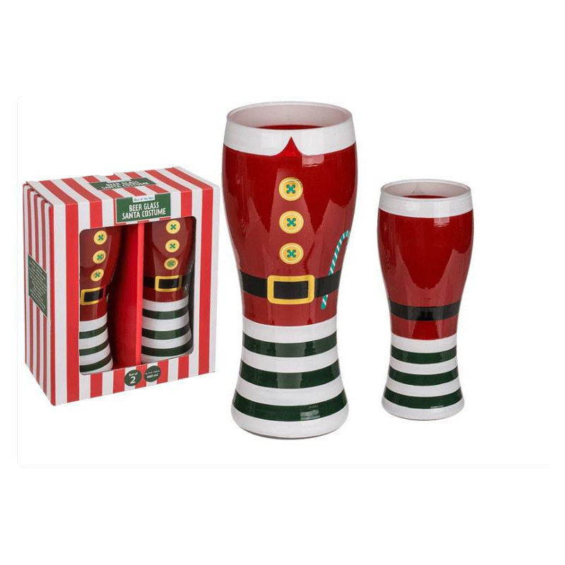 Vaso de cerveza Santa