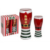 Vaso de cerveza Santa