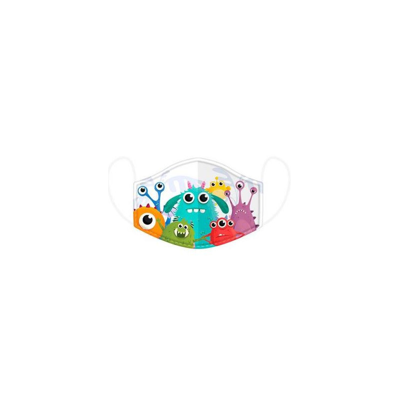 Mascarilla Monstruos infantil homologada