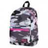 Mochila camuflaje Gris y Rosa