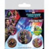 SET CHAPAS MARVEL GUARDIANES DE LA GALAXIA 2 ROCKE