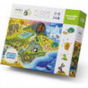 +2 AÑOS.Puzzle 24pc habitat de los Animales