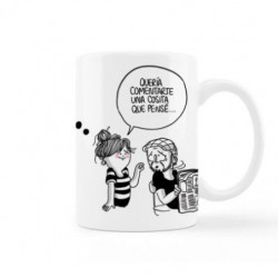 Taza La Volátil Queria comentarte""