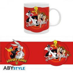 LOONEY TUNES TAZA 320ML THAT'S ALL FOLKS