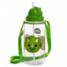 Botella de Agua Infantil con Pajita - Dinosaurios
