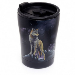 Vaso reutilizable térmico frío/calor de acero lobo