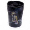 Vaso reutilizable térmico frío/calor de acero lobo