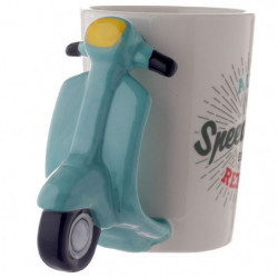 Taza de Cerámica - Asa con Forma de Moto Scooter