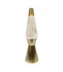 Lampara de lava Bullet" Purpurina dorada"