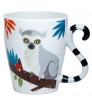 Taza de Porcelana - Asa con Forma de Cola Lémur