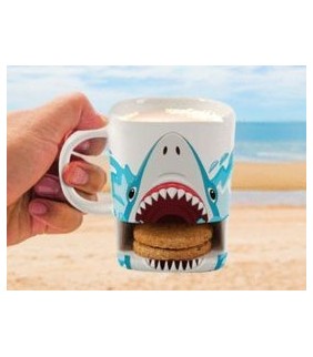 TAZA PORTA GALLETAS TIBURON 250ML