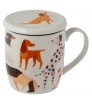 Taza para Té de Porcelana con Tapa - Ladridos de P