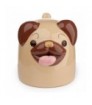 Tazón de cerámica -Perro Pug Carlino del revés