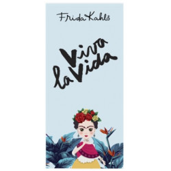 Toalla Frida Kahlo 'Viva La Vida' Azul