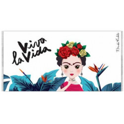 Foulard/Pareo Frida Kahlo 'Viva' Azul