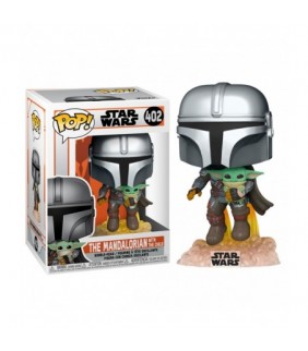 Figura POP Star Wars The Mandalorian Mando Flying 