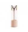 Botella de borosilicato 350ml CAT" dorado/rosa"