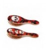 Cepillo de Pelo de Bambú Calavera y Rosas
