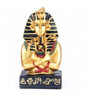 Figura Egipto Tutankamon Egipcio Dorado con Báculo