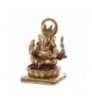 Figura Ganesh Dorada y Roja 14cm