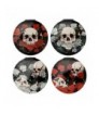 Espejo de Bolsillo Calavera y Rosas