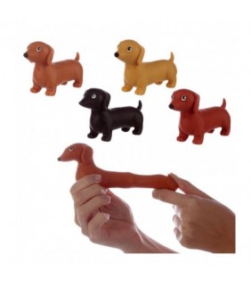 Juguete Estirable Perro Salchica Elástico