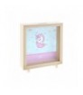 HUCHA INFANTIL MADERA - UNICORNIO