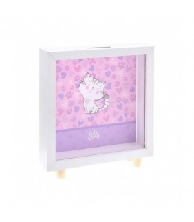 HUCHA INFANTIL MADERA - GATO