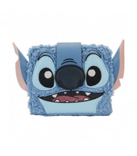 Lilo & Stitch plush sherpa bifold wallet