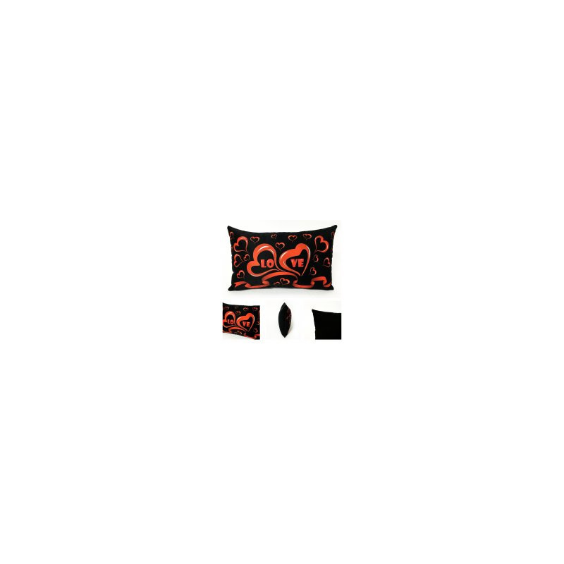 Cojin. LOVE NEGRO ALMOHADA LONT MED 35CM