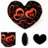 Cojin. LOVE NEGRO CORAZÓN LONT MED 32CM