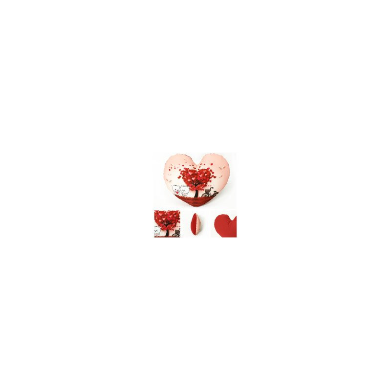 Cojin OSITO CORZ CORAZONES LONT MED 32CM