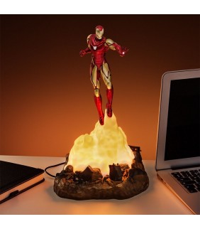 Lámpara Diorama Iron Man volando 18 cm
