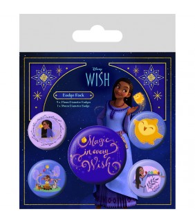 Set de 5 chapas Wish (Magic in every Wish) 3,8 cm