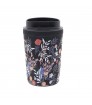 VASO TÉRMICO 350 ML - SPRING FLOWERS BLACK