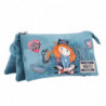Estuche triple Ninette verde agua
