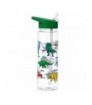 Botella de Agua Inastillable con Pajita y Asa Dino