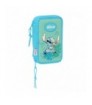 PLUMIER DOBLE PQÑO 28 PCS. STITCH ALOHA