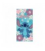 Toalla Flowers Stitch Disney algodon